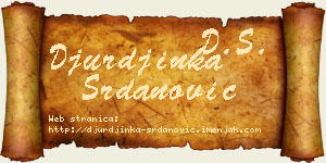 Đurđinka Srdanović vizit kartica